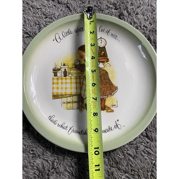 Holly Hobbie Vintage Collectors Edition American Greetings Plate Made In USA - Picture 3 of 5